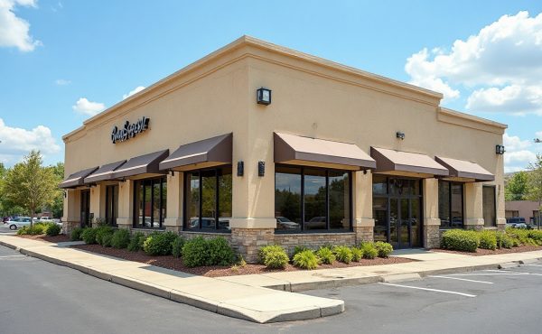 Commercial stucco building Northwest Edmonton