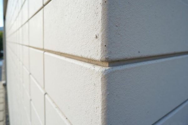 EIFS stucco repair in Edmonton with contractor fixing bulging wall section