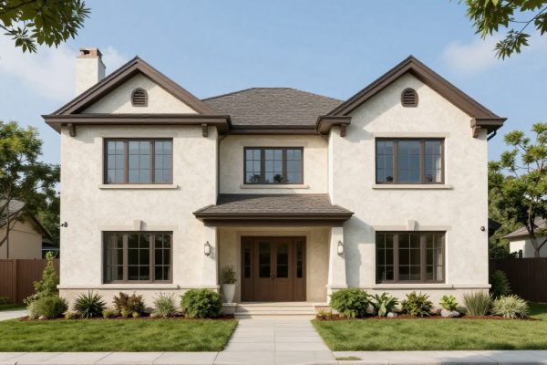 Stucco estate home Sturgeon County acreage