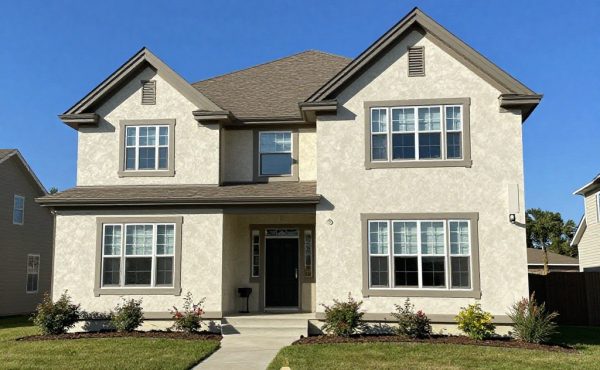 Residential stucco home Grande Prairie