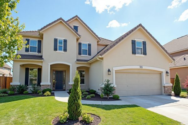 EIFS stucco installation on a residential home in Devon AB