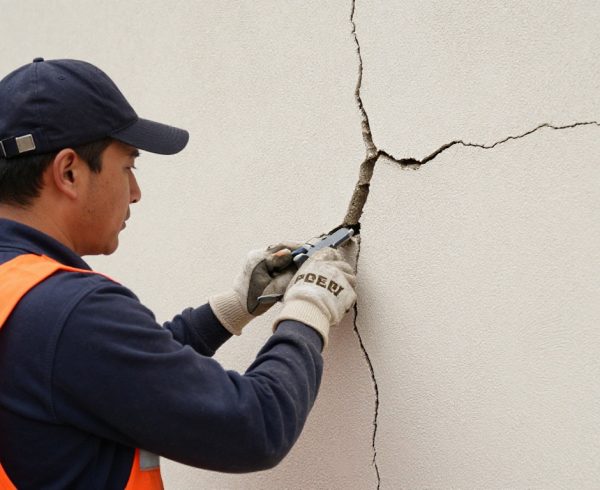 Stucco repair Northwest Edmonton crack fixing